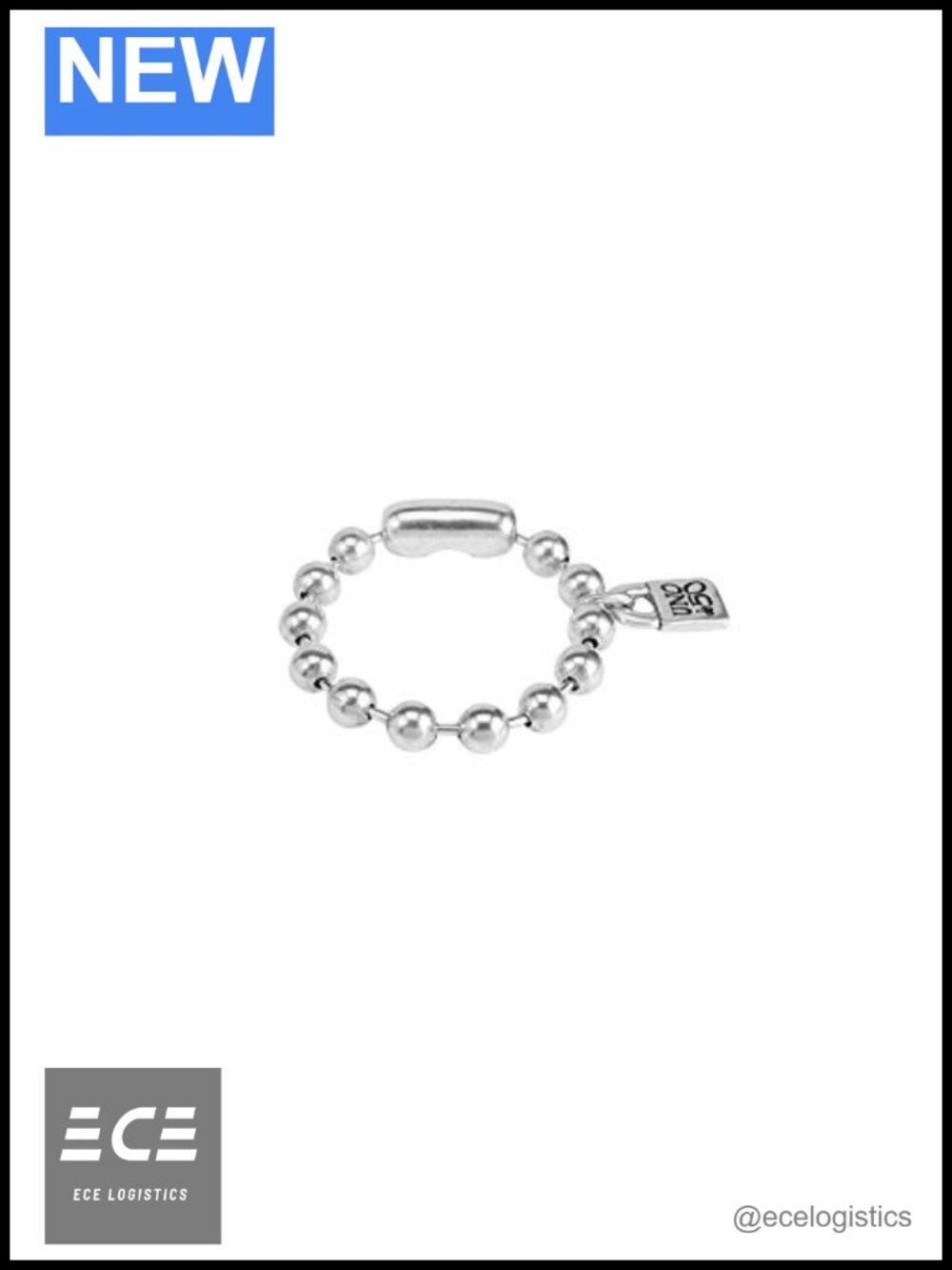 Sterling Silver Plated Bangle Bracelet Handmade in Spain Padlock Charm Unisex
